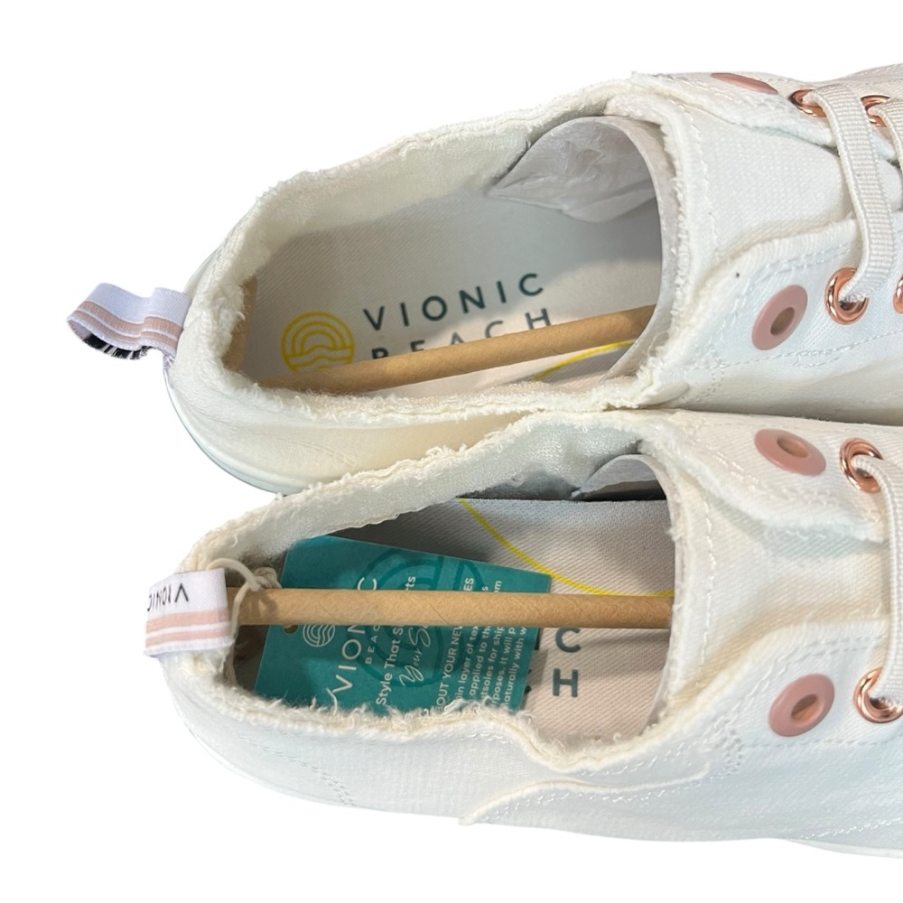 Vionic NEW Pismo Lace-Up Shoes WHITE - Picture 4 of 8
